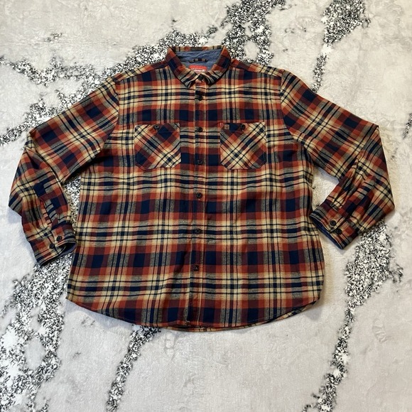 Coleman Shacket Mens Size XXL Cotton Plaid Lined Button up Flannel - Picture 1 of 7